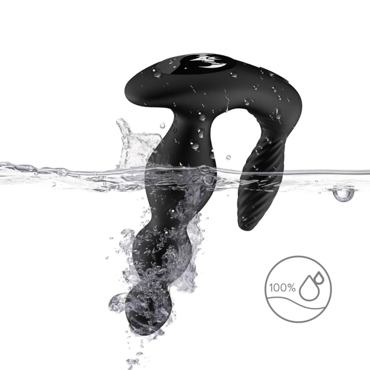 Stymulator łechtaczkowy Maxfun Black, wodoodporny, zdalne sterowanie, 3 tryby wibracji