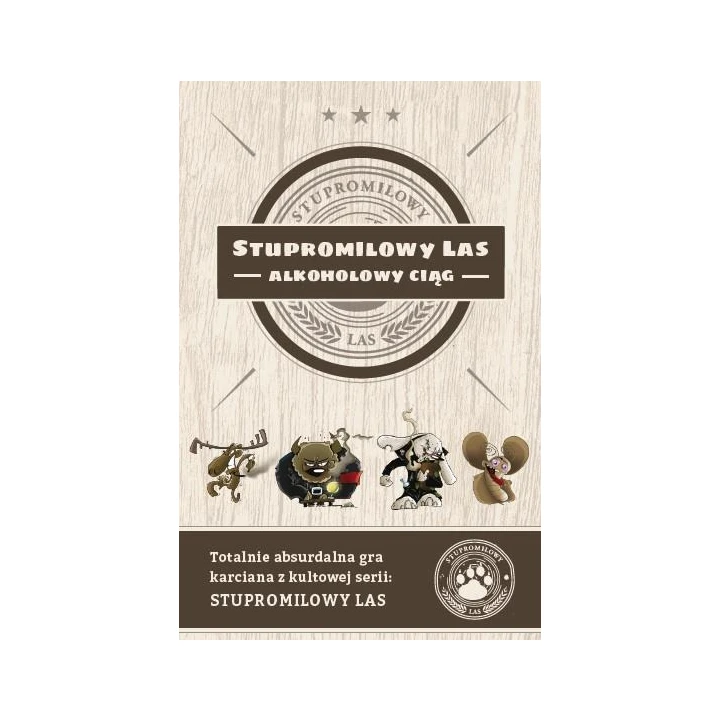 Gra karciana Alkoholowy Ciąg - Stupromilowy Las, 58 kart, modulacja do picia