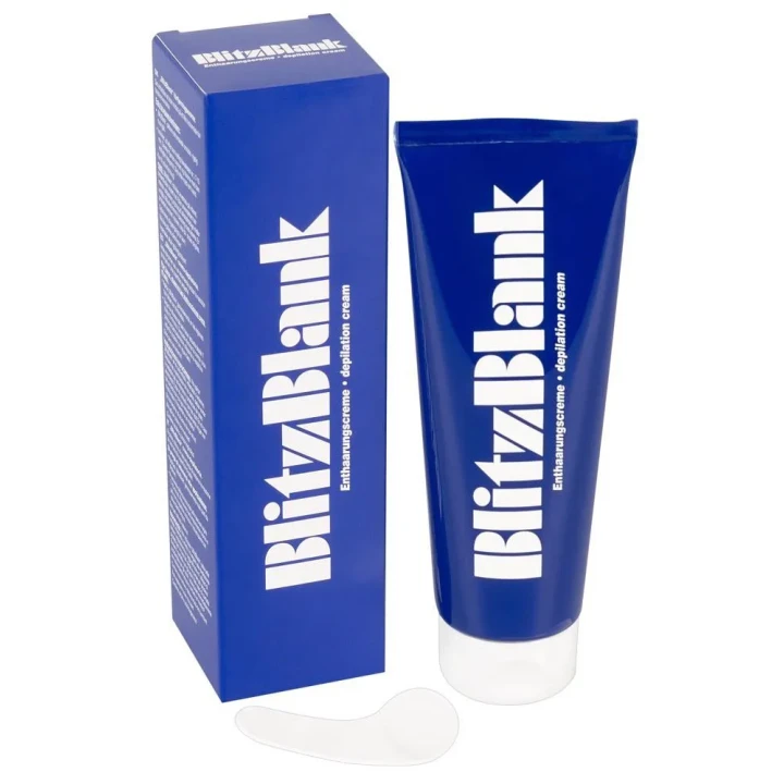Krem do depilacji BlitzBlank 125ml - Delikatna formuła, Gładka skóra, Łatwe usuwanie włosków