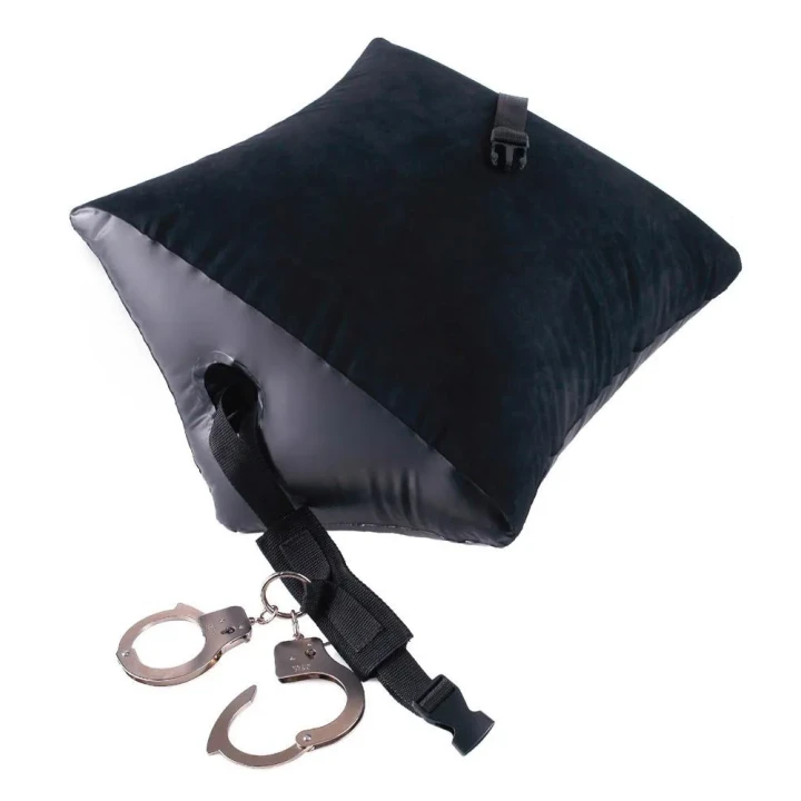 Poduszka miłosna FFS Deluxe, Flocked Polychlorid, Wbudowane kajdanki, Szybkie nadmuchiwanie