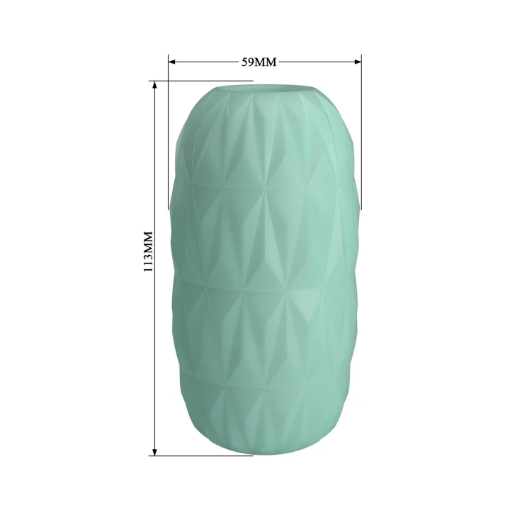 Masturbator TPR Pretty Love - wodoodporny, elastyczny, falista tekstura