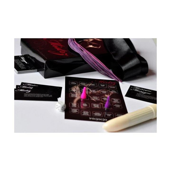 Gry erotyczna Gry-Gra MISTRZ, zmysłowy pejczyk, kajdanki z futerkiem, wibrator