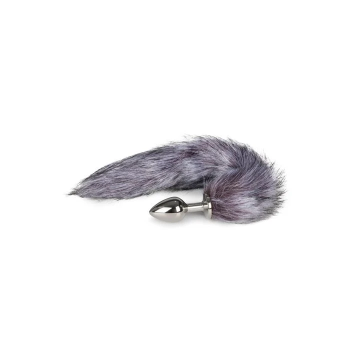 Zestaw do stymulacji analnej z metalowym korkiem i puszystym ogonem lisi - ekskluzywny zestaw