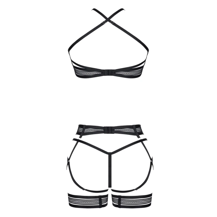 Komplet bielizny DEMONIQ Kolekcja Lady X Marita XL, elastyczny materiał, ozdobne detale, elegancki styl