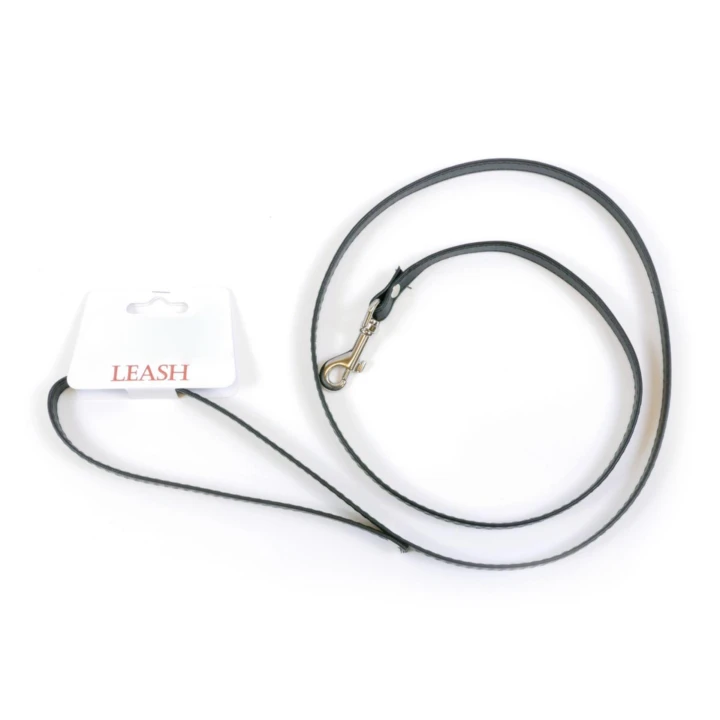 Smycz Fetish B - Imitacja skóry, metalowy karabińczyk, długość 127 cm