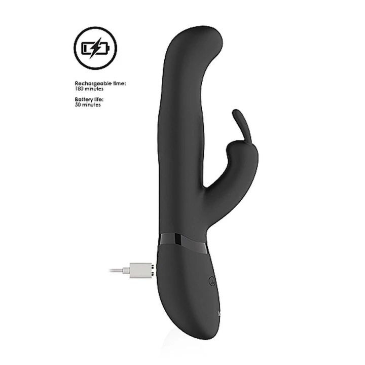 Wibrator królik Izara z 10 funkcjami, wodoodporny, ładowany USB, 3 silniki