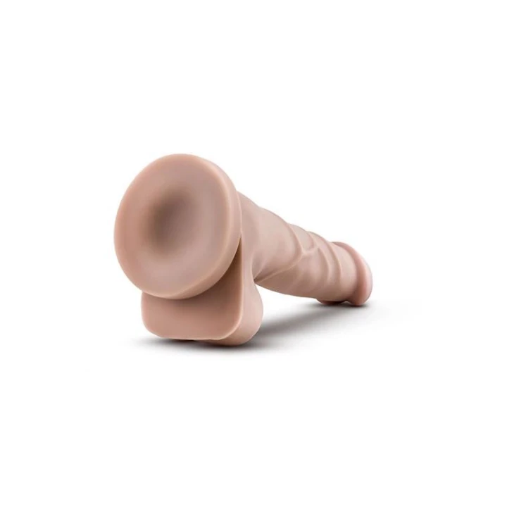 Dildo Dr. Skin, 7 cali, realistyczna faktura, przyssawka, PVC