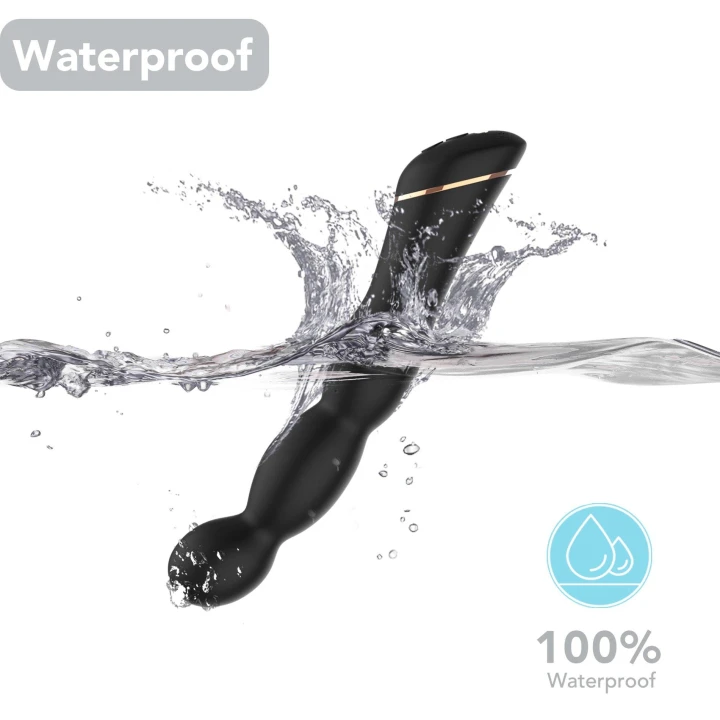 Wibrator punktu G Laband Black, Silikon medyczny, 9 trybów wibracji, Wodoodporny