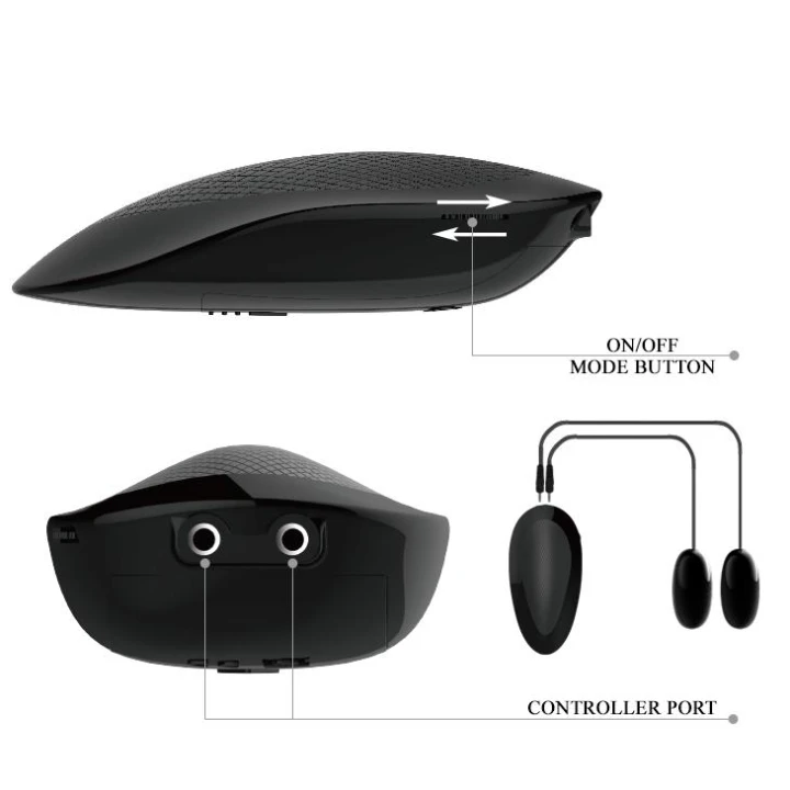 Wibrator analny i waginalny CRAZY BULL z kontrolą pilota, teksturowane tunele