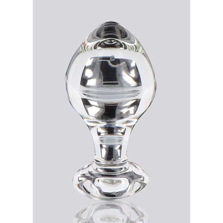 Plug analny TOYJOY GLASS WORXX szklany, wodoodporny, 9 cm długości