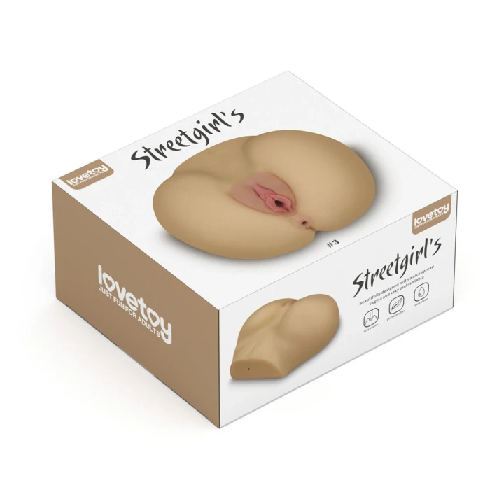 Masturbator TPE Streetgirl's #3, kompaktowy 19,5 x 16 x 9 cm, realistyczne doznania