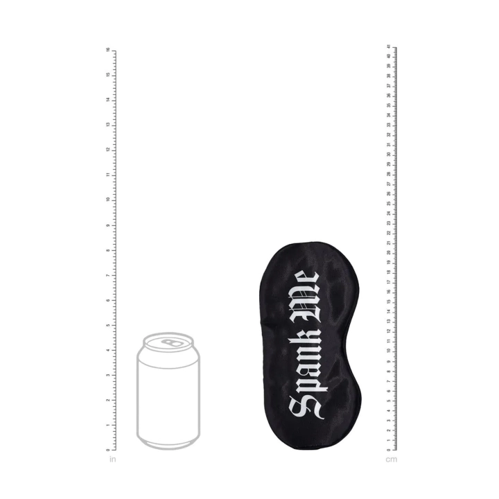 Opaska na oczy Spank Me – satyna, elastyczny pas, miękki materiał