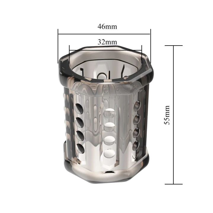 Nakładka na penisa PRETTY LOVE, TPR, wodoodporna, teksturowana, elastyczna