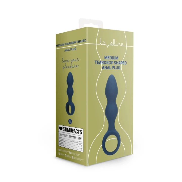 Wtyczka analna - Loveline, silikon, wodoodporna, średnica 3,3 cm, długość 10,6 cm