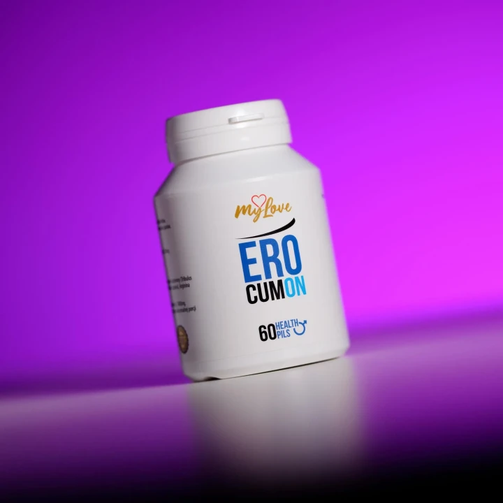 Suplement diety MyLove Ero Cum On — 60 kapsułek, maca 250 mg, tribulus 200 mg, arginina 150 mg
