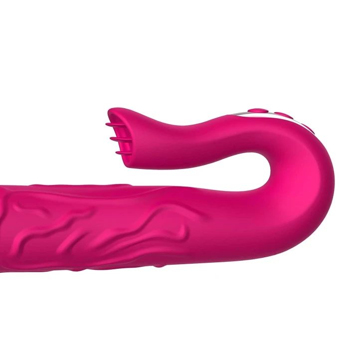 Dildo Realistyczny z Wibracją, Silikon Medyczny, 10 Prędkości, Wodoodporny IPX7