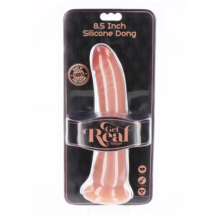 Dildo Get Real 21 cm silikonowy, cielisty kolor, realistyczne detale