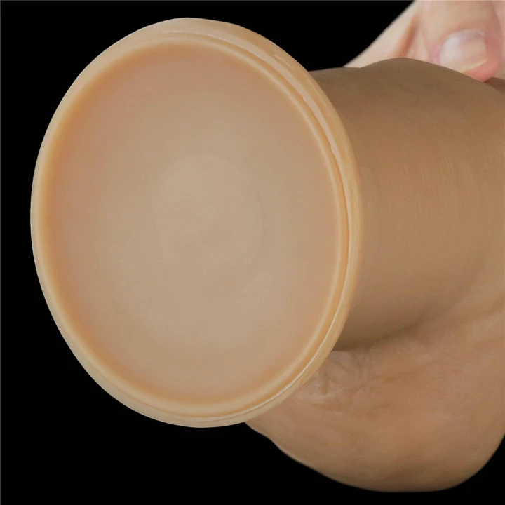 Dildo Love Toy – 12'', dwuwarstwowy silikon, przyssawka, ergonomiczny uchwyt