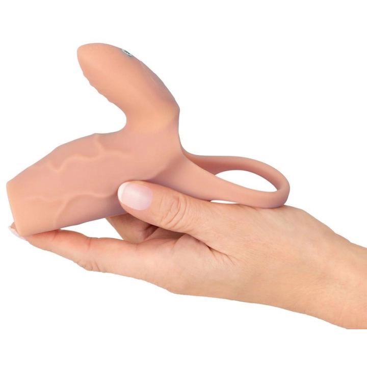 Nakładka masturbacyjna Realistixxx Real Sleeve Clit S, silikon, USB, 10 trybów