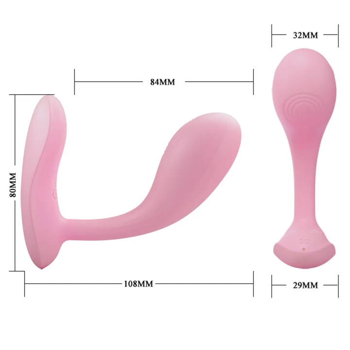 Wibrator G-Spot APP Pretty Love - Silikon, 12 trybów wibracji, zdalne sterowanie
