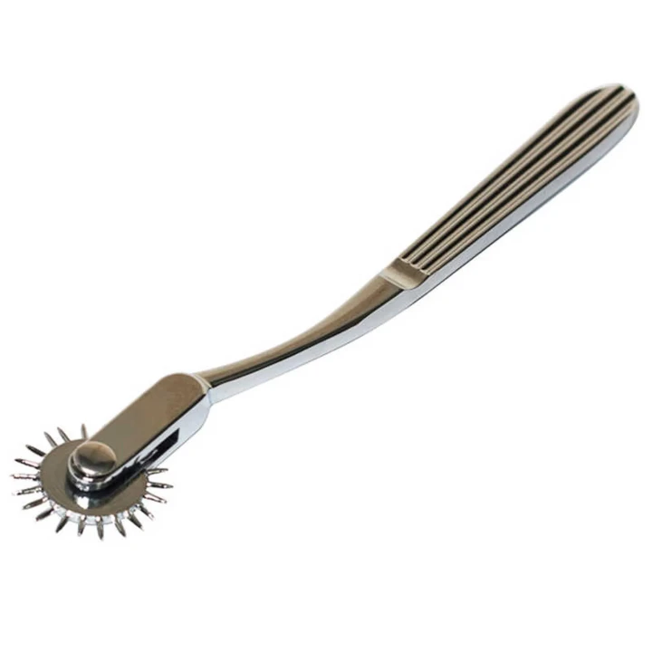 Koło Wartenberg - Klasyczne, metalowe, unisex, srebrne, z ostrymi kolcami