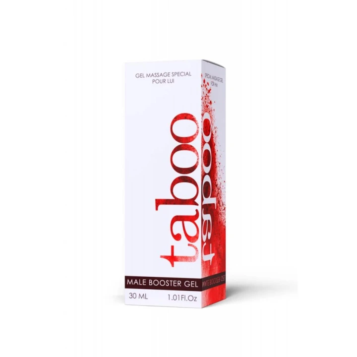 Żel rozgrzewający TABOO MALE BOOSTER GEL 30ML – intensywne doznania, łatwa aplikacja