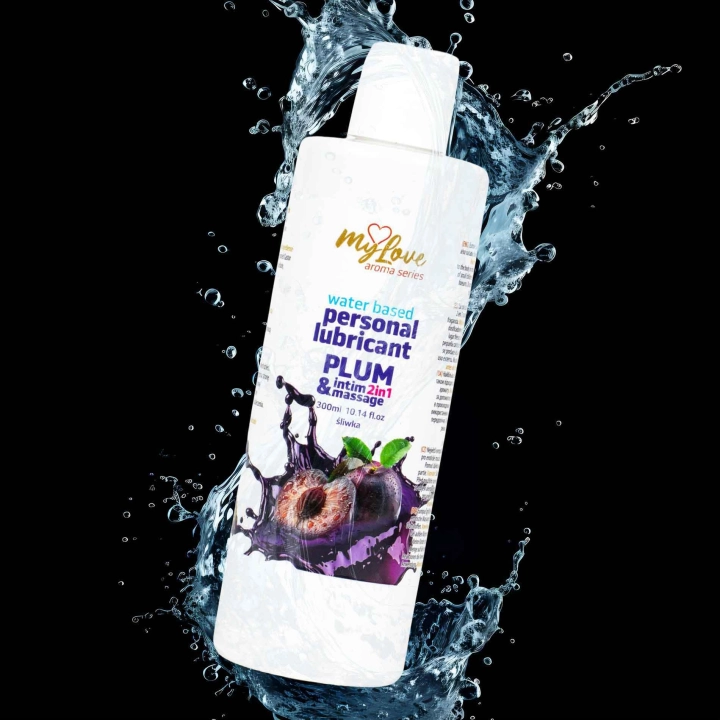Preparat intymny i do masażu MyLove Aroma Series – wodny, śliwkowy, 300 ml