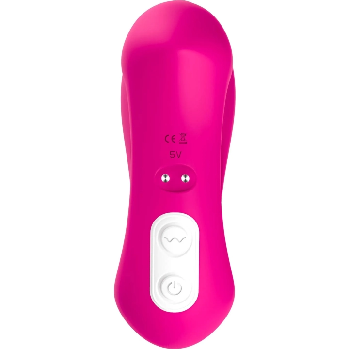 Stymulator łechtaczki, silikonowy, 9 trybów wibracji, wodoodporny, różowy