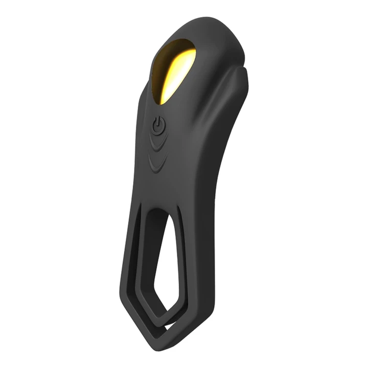 Wibrujący pierścień Roadster - podwójny, czarny, wodoodporny, 9 trybów wibracji