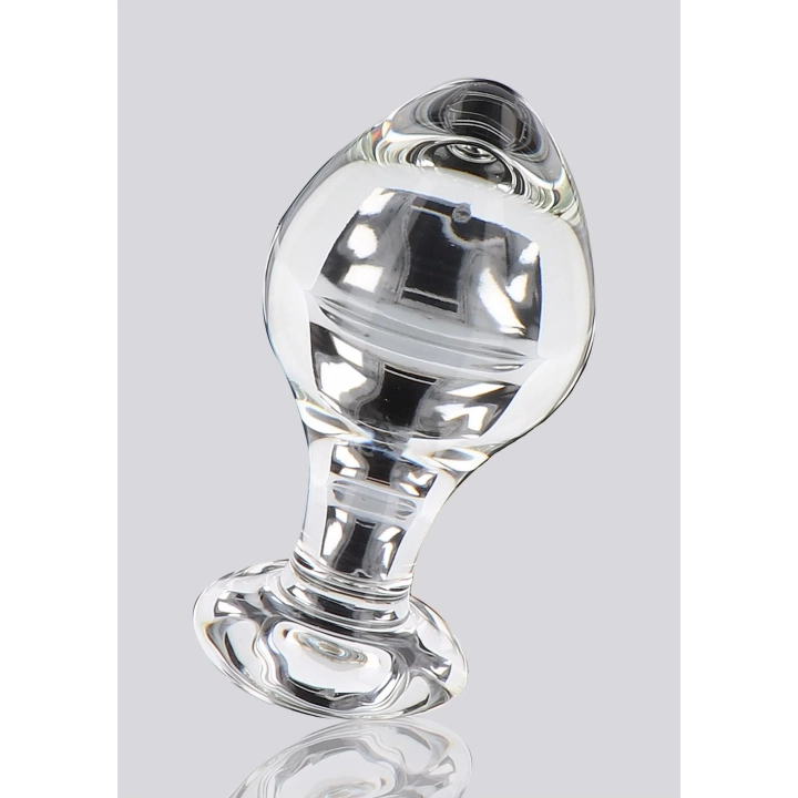 Plug analny TOYJOY GLASS WORXX szklany, wodoodporny, 9 cm długości