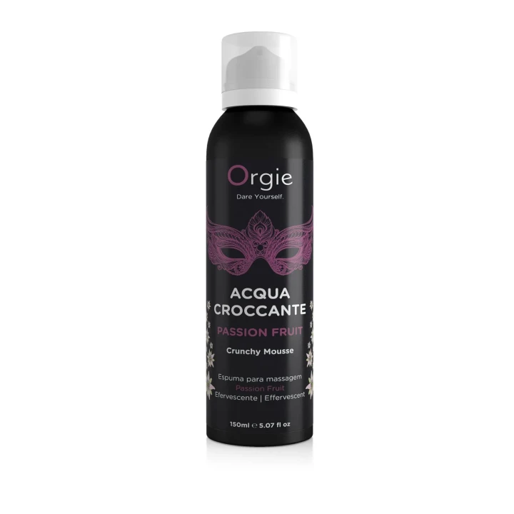Mousse do masażu Acqua Croccante Orgie, Marakuja, 150 ml, nawilżający i musujący