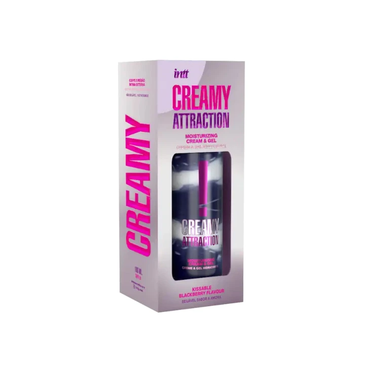 Żel do pocałunków i masażu – CREAMY ATTRACTION, jeżynowy, nawilżający, unisex
