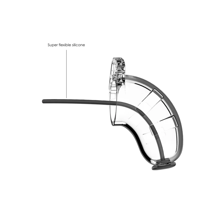 Klatka na penisa Model 15 - Chastity - Silikon medyczny, 3,5 cm, przezroczysta
