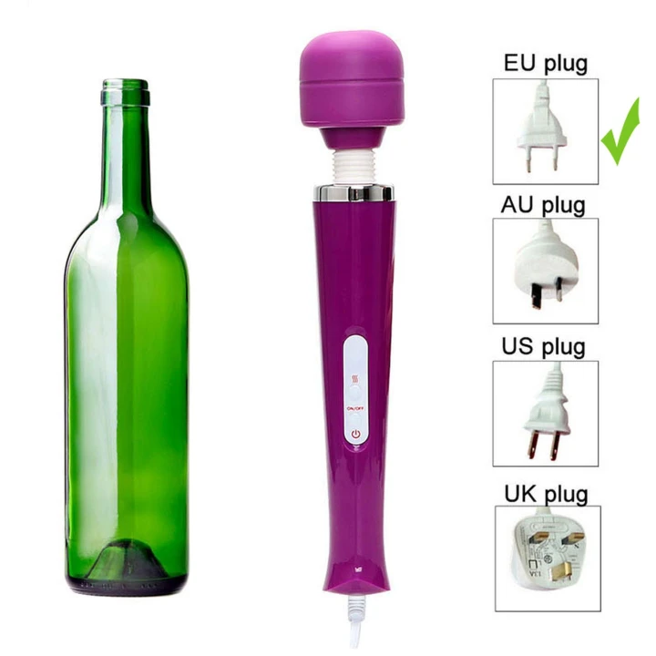 Masażer do ciała Magic Wand - 10 funkcji, Ergonomiczny uchwyt, Silikon/ABS