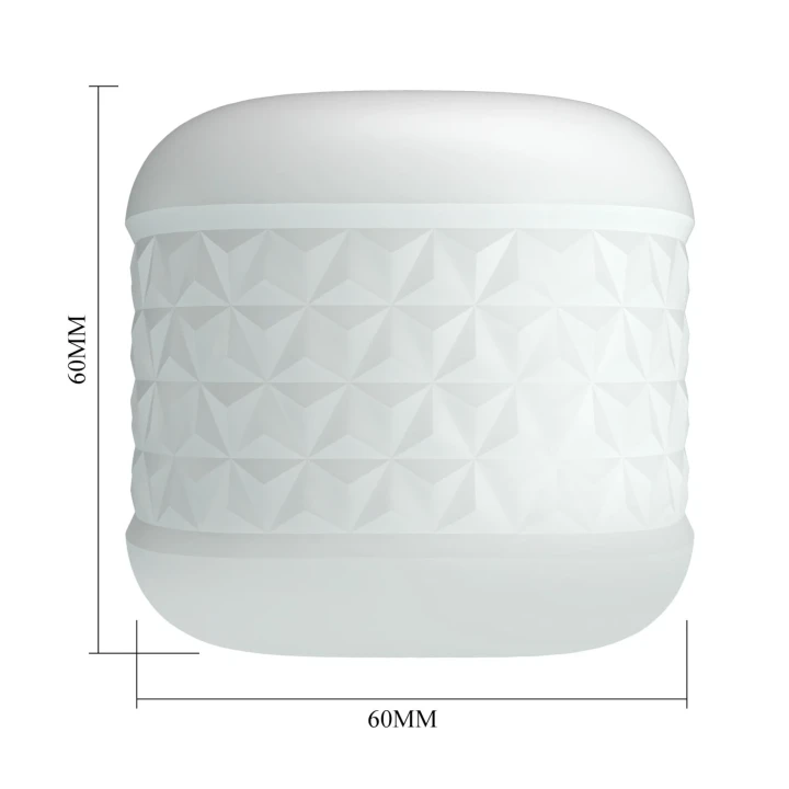 Masturbator dwustronny PRETTY LOVE Crystle, 6 cm, wodoodporny, teksturowany