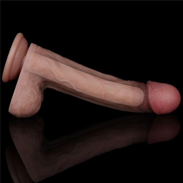Dildo Premium Natural Cock 9'' - Dwuwarstwowy silikon, przyssawka, realistyczne odczucia