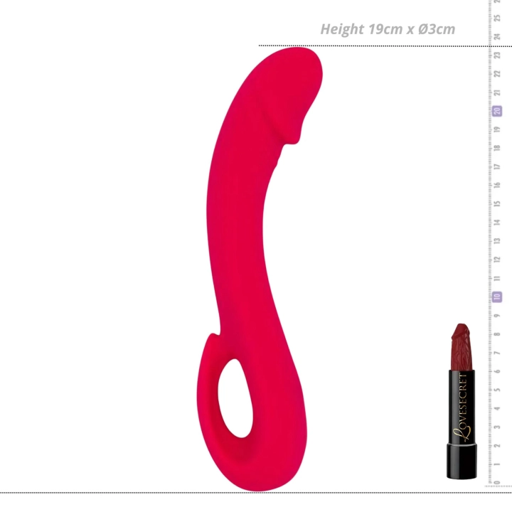 Wibrator G-Spot Vibey – Kinky Pleasure, gięty 90° silikonowy, magnetyczne USB