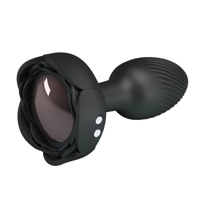 Korek analny PRETTY LOVE Olman – silikon, 10 trybów wibracji, podświetlenie LED