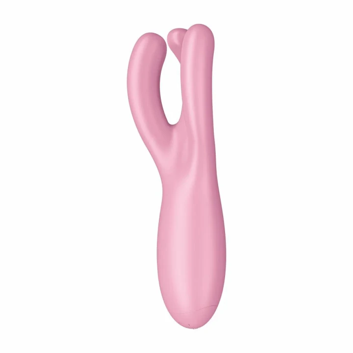 Wibrator lay-on Satisfyer Threesome 4, 12 programów, silikon medyczny, wodoodporny