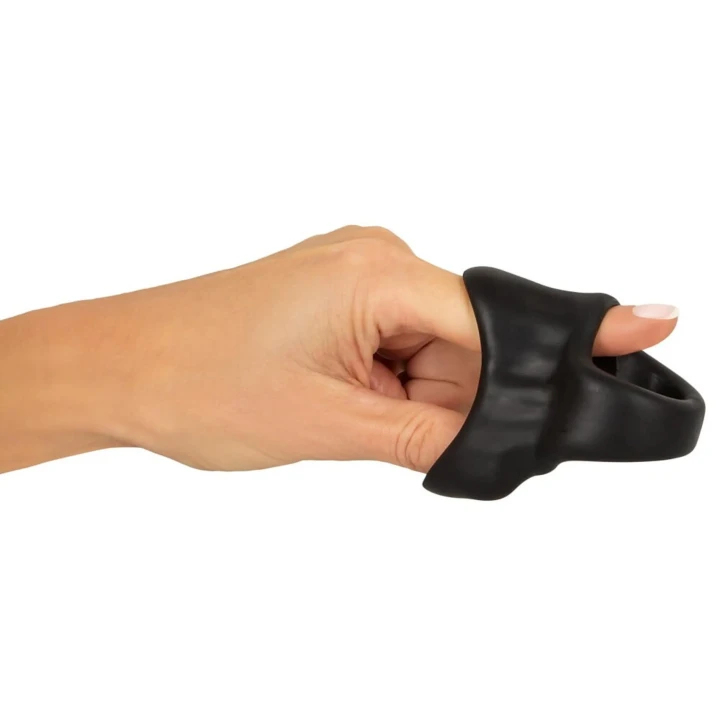 Pierścień na penisa Erecto z wzmocnieniem, silikonowy, wewn. O 2,6-3 cm