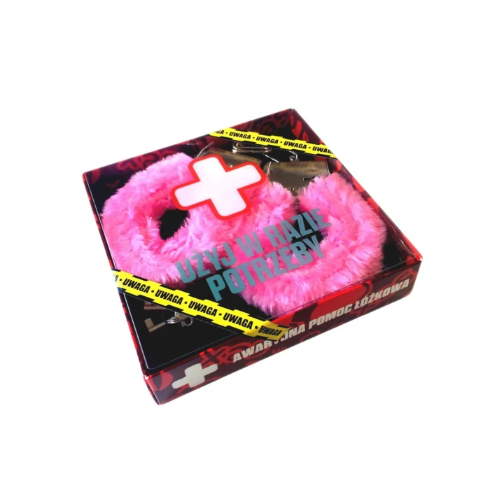 Kajdanki Różowe Futerko - Eleganckie Kajdanki z Kluczykami, Idealne na Prezent