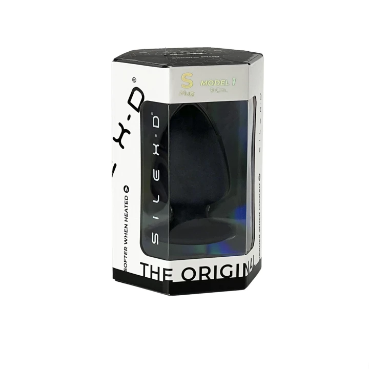 Wtyczka analna Silexd, podwójna gęstość, 9 cm wysokości, 4,8 cm średnicy, silikonowa