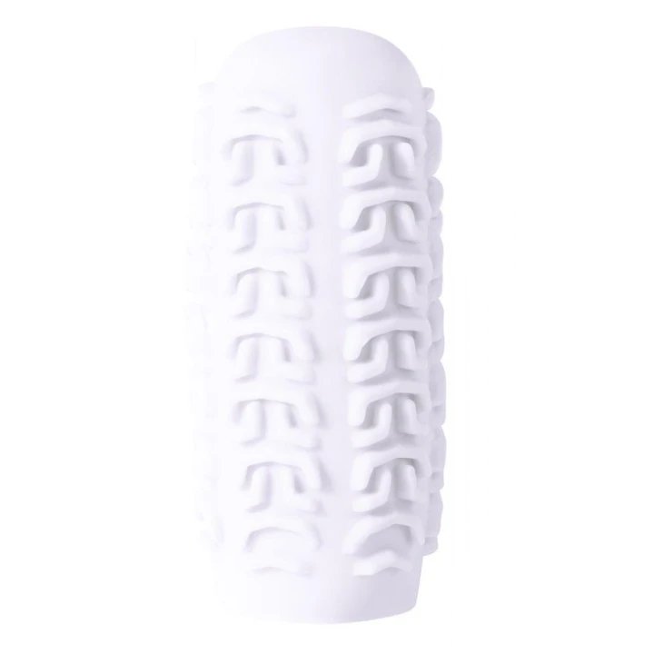 Masturbator TPE Marshmallow Maxi, wibrujący, 13,7 cm, wodoodporny, biały