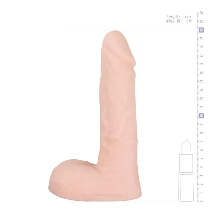 Dildo realistyczne Fleshlight Mr. Limpy Large — TPE, miękki, 18 cm