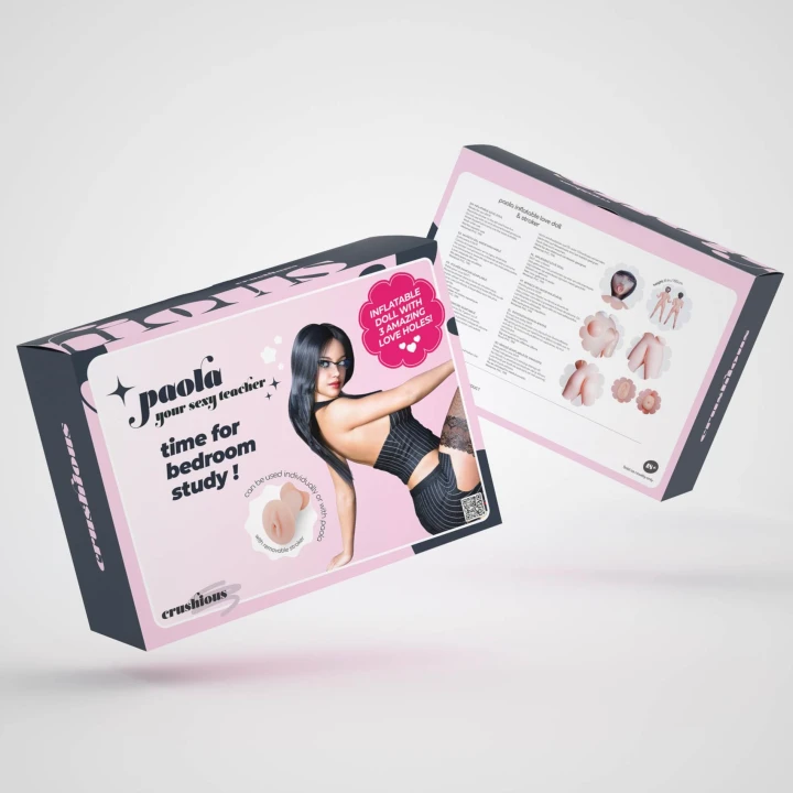 Lalka dmuchana Crushious Paola, 155 cm, z wyjmowanym masturbatorem, 3 punkty penetracji