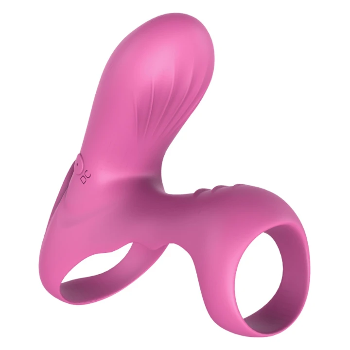 Pierścień wibracyjny Ranger wine red, wodoodporny, 9 trybów wibracji, z pilotem