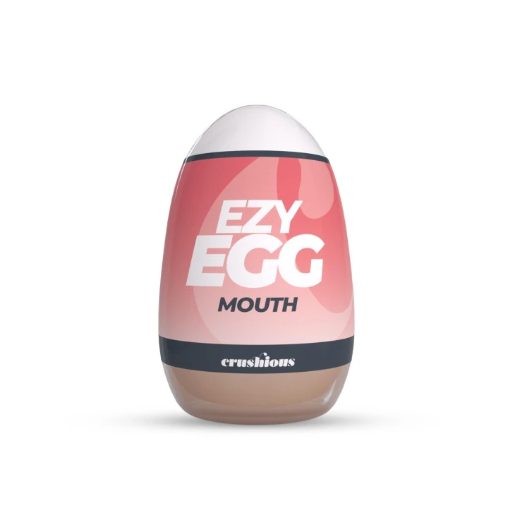 Stymulator do masturbacji Crushious Ezy Egg, elastyczny TPE, 5,6 cm średnicy