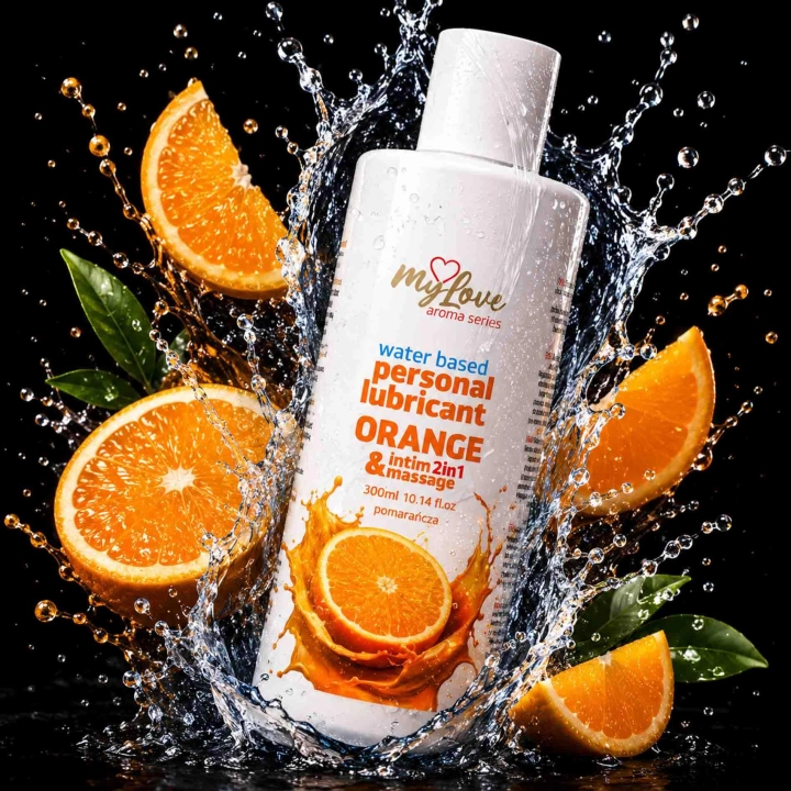 Preparat intymny i do masażu 2w1 MyLove Aroma Series Pomarańcza 300 ml
