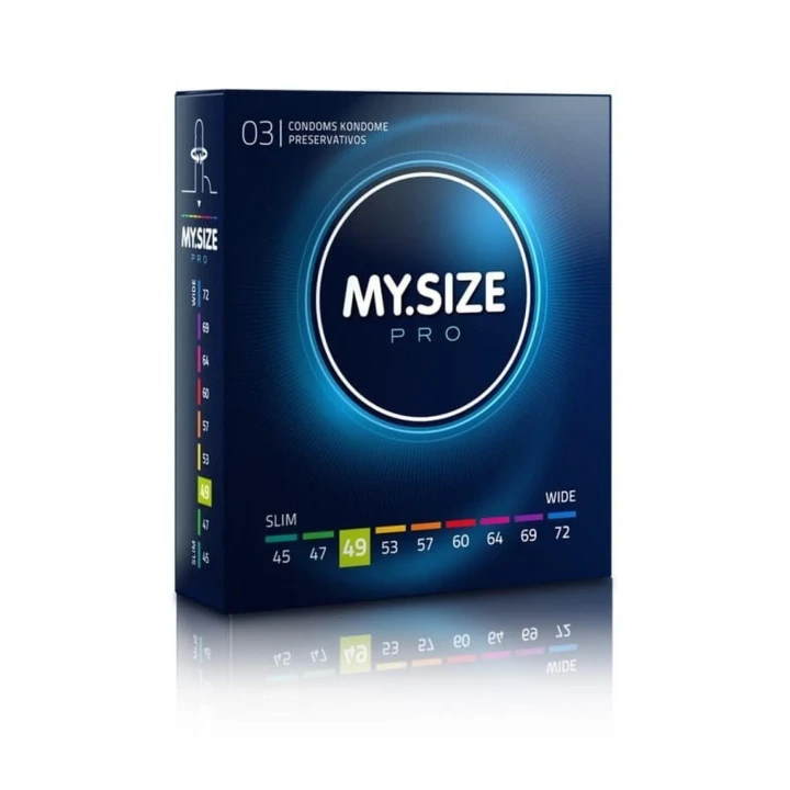 Prezerwatywy MY.SIZE PRO 49 mm - Cienkie, Bezpieczeństwo, Idealne Dopasowanie