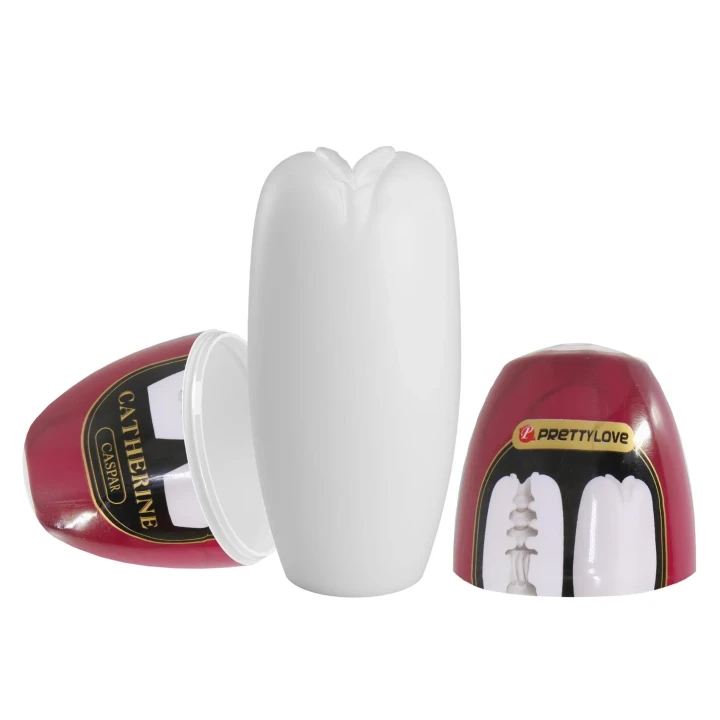 Masturbator TPR PRETTY LOVE – CATHERINE, elastyczna nakładka, różne tekstury